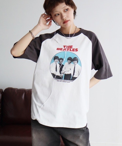 The Beatles(ザビートルズ)の「【THE BEATLES/ザ ビートルズ】アソート ラグランスリーブ グラフィックプリント半袖Tシャツ(Tシャツ/カットソー・メンズ・ホワイト系1/ホワイト系2/ホワイト系3/ホワイト系5/ホワイト系4/ホワイト系6・M/L/LL)」の7枚目の写真
