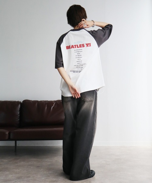 The Beatles(ザビートルズ)の「【THE BEATLES/ザ ビートルズ】アソート ラグランスリーブ グラフィックプリント半袖Tシャツ(Tシャツ/カットソー・メンズ・ホワイト系1/ホワイト系2/ホワイト系3/ホワイト系5/ホワイト系4/ホワイト系6・M/L/LL)」の11枚目の写真