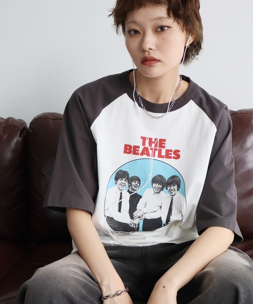 The Beatles(ザビートルズ)の「【THE BEATLES/ザ ビートルズ】アソート ラグランスリーブ グラフィックプリント半袖Tシャツ(Tシャツ/カットソー・メンズ・ホワイト系1/ホワイト系2/ホワイト系3/ホワイト系5/ホワイト系4/ホワイト系6・M/L/LL)」の8枚目の写真