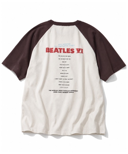 The Beatles(ザビートルズ)の「【THE BEATLES/ザ ビートルズ】アソート ラグランスリーブ グラフィックプリント半袖Tシャツ(Tシャツ/カットソー・メンズ・ホワイト系1/ホワイト系2/ホワイト系3/ホワイト系5/ホワイト系4/ホワイト系6・M/L/LL)」の21枚目の写真