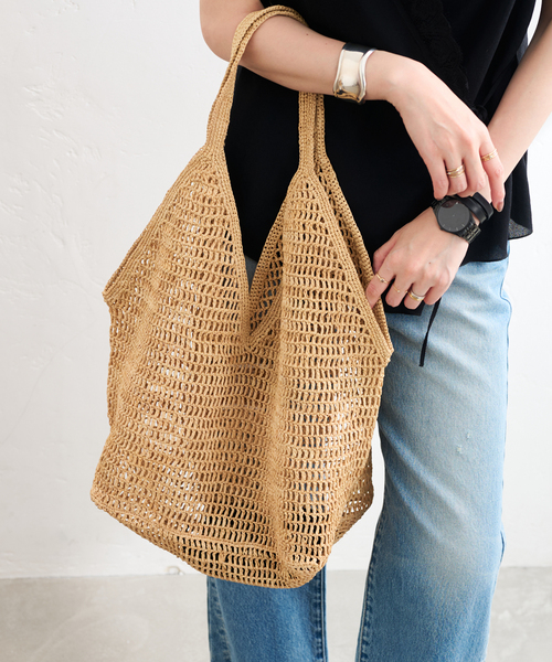 MADE IN MADA(メイドインマダ)の「MADE IN MADA /メイドインマダ OMBINISOA BAG(トートバッグ・レディース・ベージュ・FREE)」の3枚目の写真