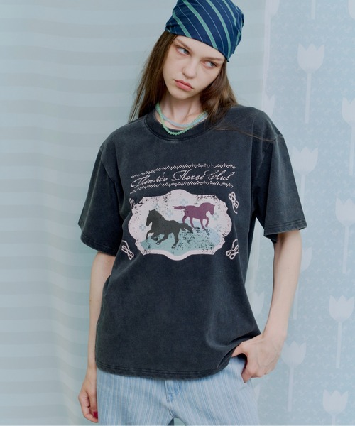 ANDRÉ グラフィックオーバーサイズTシャツ オーバーサイズグラフィックプリントT（Tシャツ/カットソー）｜thinkto