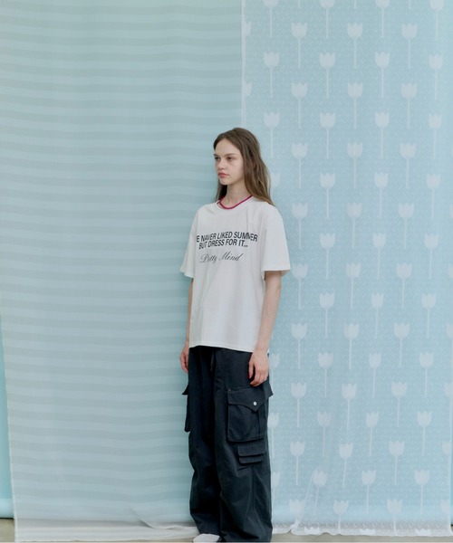 thinkto(シンクト)の「オーバーサイズグラフィックプリントT(Tシャツ/カットソー・レディース・ホワイト/ブラック・FREE)」の7枚目の写真