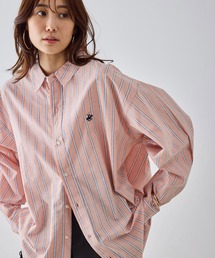 BEVERLY HILLS POLO CLUB | 【BEVERLY HILLS POLO CLUB・一部店舗限定】ストライプビッグシルエットシャツ(シャツ/ブラウス)
