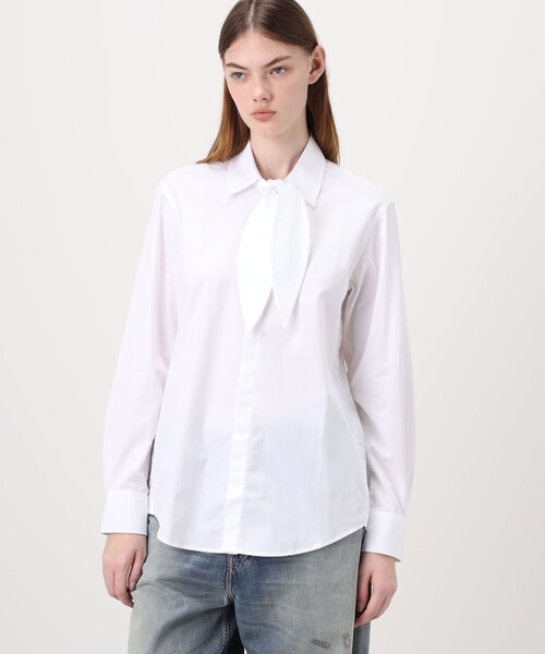 BOURRIENNE ParisX(ブリエンヌパリディス)の「BOURRIENNE CITADINE SHIRT ボウタイシャツ(シャツ/ブラウス・レディース・ホワイト・36/38)」の3枚目の写真