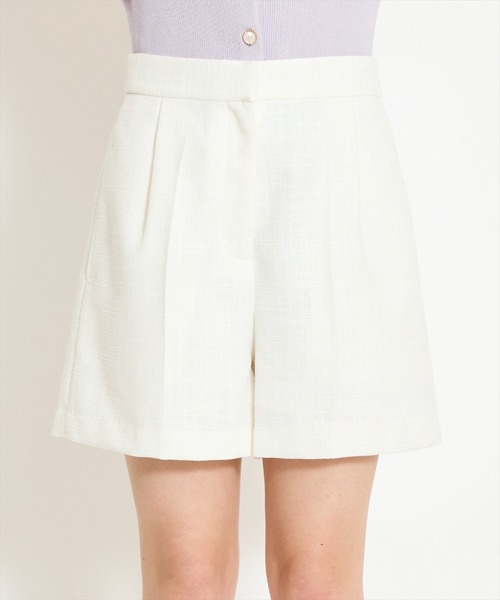 WILLSELECTION（ウィルセレクション）の「タックツイードショートパンツ（その他パンツ・レディース・ピンク/ブラック/オフホワイト・FREE）」の8枚目の写真