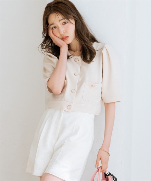 WILLSELECTION（ウィルセレクション）の「タックツイードショートパンツ（その他パンツ・レディース・ピンク/ブラック/オフホワイト・FREE）」の21枚目の写真