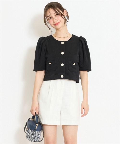 WILLSELECTION（ウィルセレクション）の「タックツイードショートパンツ（その他パンツ・レディース・ピンク/ブラック/オフホワイト・FREE）」の14枚目の写真