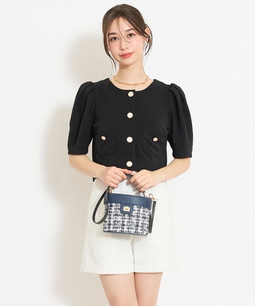 WILLSELECTION（ウィルセレクション）の「タックツイードショートパンツ（その他パンツ・レディース・ピンク/ブラック/オフホワイト・FREE）」の13枚目の写真