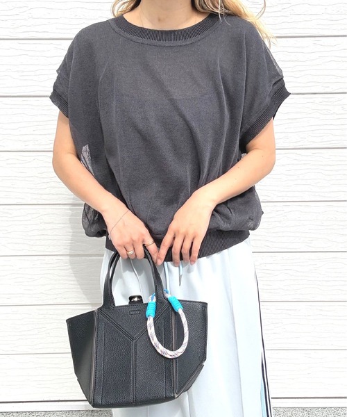 Q（キュー）の「COOLリバーシブルニット（ニット/セーター・レディース・グレー/グリーン・MEDIUM）」の16枚目の写真