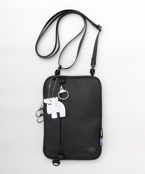 moz(モズ)の「撥水 防水素材(コーティングポリエステル) 縦横 2WAY スマホ ミニショルダーバッグ(ショルダーバッグ・レディース・ライトグレー/ブラック・FREE)」の12枚目の写真