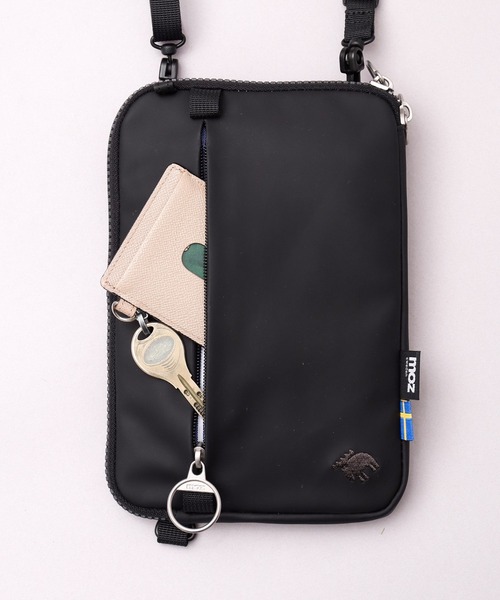 moz(モズ)の「撥水 防水素材(コーティングポリエステル) 縦横 2WAY スマホ ミニショルダーバッグ(ショルダーバッグ・レディース・ライトグレー/ブラック・FREE)」の21枚目の写真