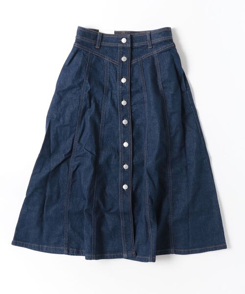 BANANA REPUBLIC FACTORY STORE(バナナリパブリック ファクトリーストア)の「BANANA REPUBLIC FACTORY STORE デニム シーム ミディスカート(デニムスカート・レディース・ライトインディゴブルー/インディゴブルー・8/6/4/2/0)」の6枚目の写真
