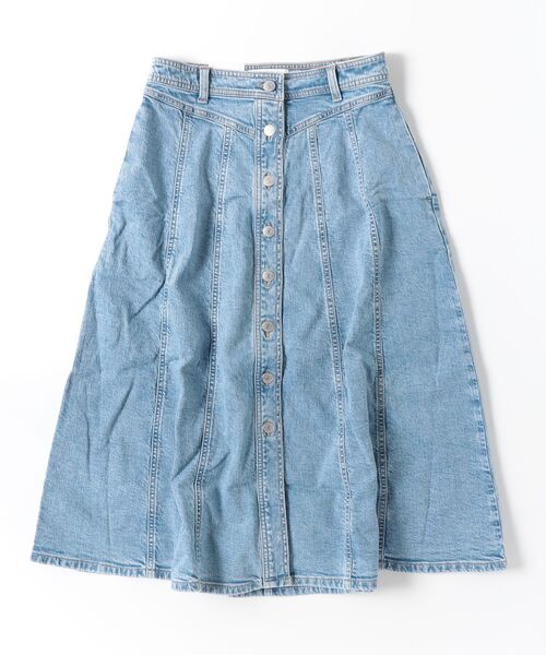 BANANA REPUBLIC FACTORY STORE(バナナリパブリック ファクトリーストア)の「BANANA REPUBLIC FACTORY STORE デニム シーム ミディスカート(デニムスカート・レディース・ライトインディゴブルー/インディゴブルー・8/6/4/2/0)」の7枚目の写真