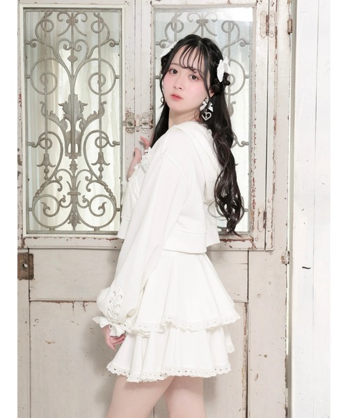 NOEMIE(ノエミー)の「メニーリボンスピンドルパーカーセットアップ(パーカー・レディース・オフホワイト・M)」の6枚目の写真