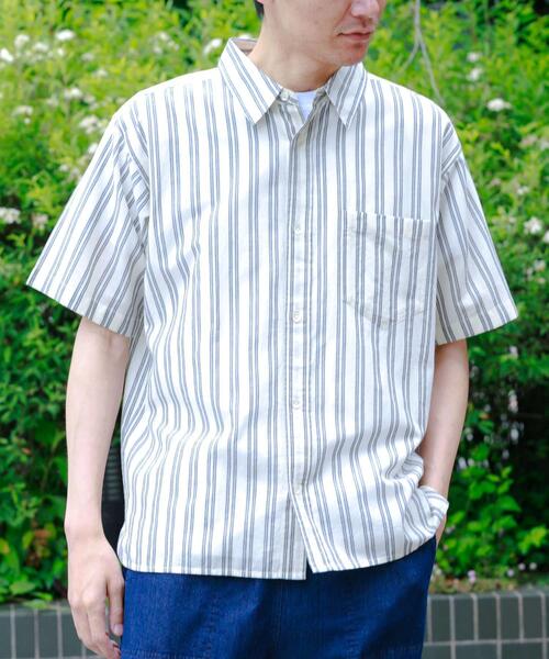 URBAN RESEARCH Sonny Label(アーバンリサーチサニーレーベル)の「インドコットンストライプシャツ(シャツ/ブラウス・メンズ・ブルー/オフホワイト・LARGE/MEDIUM)」の14枚目の写真