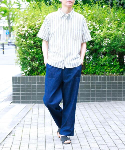 URBAN RESEARCH Sonny Label(アーバンリサーチサニーレーベル)の「インドコットンストライプシャツ(シャツ/ブラウス・メンズ・ブルー/オフホワイト・LARGE/MEDIUM)」の17枚目の写真