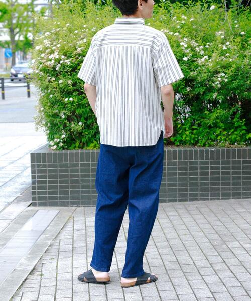 URBAN RESEARCH Sonny Label(アーバンリサーチサニーレーベル)の「インドコットンストライプシャツ(シャツ/ブラウス・メンズ・ブルー/オフホワイト・LARGE/MEDIUM)」の4枚目の写真