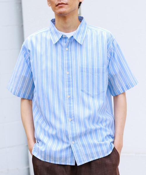 URBAN RESEARCH Sonny Label(アーバンリサーチサニーレーベル)の「インドコットンストライプシャツ(シャツ/ブラウス・メンズ・ブルー/オフホワイト・LARGE/MEDIUM)」の4枚目の写真