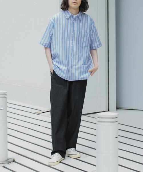 URBAN RESEARCH Sonny Label(アーバンリサーチサニーレーベル)の「インドコットンストライプシャツ(シャツ/ブラウス・メンズ・ブルー/オフホワイト・LARGE/MEDIUM)」の10枚目の写真