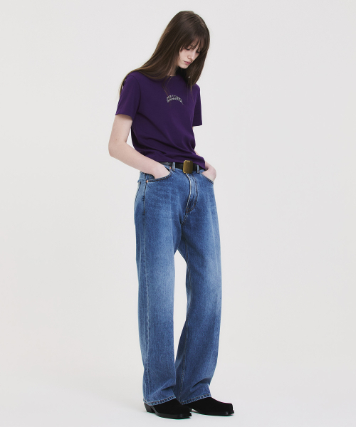 NOHANT(ノアン)の「COLLEGE CROPPED T-SHIRT PURPLE(Tシャツ/カットソー・レディース・パープル・FREE)」の8枚目の写真
