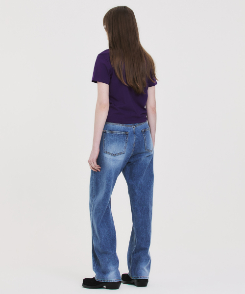 NOHANT(ノアン)の「COLLEGE CROPPED T-SHIRT PURPLE(Tシャツ/カットソー・レディース・パープル・FREE)」の9枚目の写真
