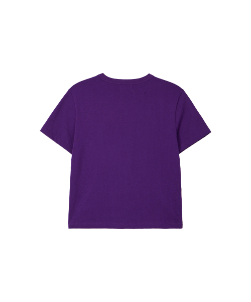 NOHANT(ノアン)の「COLLEGE CROPPED T-SHIRT PURPLE(Tシャツ/カットソー・レディース・パープル・FREE)」の5枚目の写真