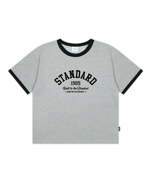 1989STANDARD(1989スタンダード)の「BUILT STANDARD クールコットンクロップリンガー半袖 (SRCSTD-0256)(Tシャツ/カットソー・メンズ・ブラック/アイボリー/バーガンディー/ダークグレー・MEDIUM/LARGE/X-LARGE)」の3枚目の写真