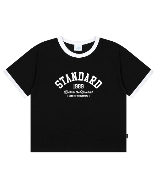 1989STANDARD(1989スタンダード)の「BUILT STANDARD クールコットンクロップリンガー半袖 (SRCSTD-0256)(Tシャツ/カットソー・メンズ・ブラック/アイボリー/バーガンディー/ダークグレー・MEDIUM/LARGE/X-LARGE)」の11枚目の写真