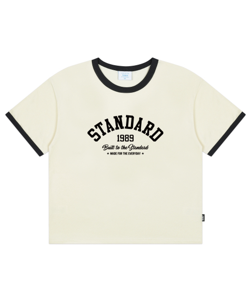1989STANDARD(1989スタンダード)の「BUILT STANDARD クールコットンクロップリンガー半袖 (SRCSTD-0256)(Tシャツ/カットソー・メンズ・ブラック/アイボリー/バーガンディー/ダークグレー・MEDIUM/LARGE/X-LARGE)」の10枚目の写真