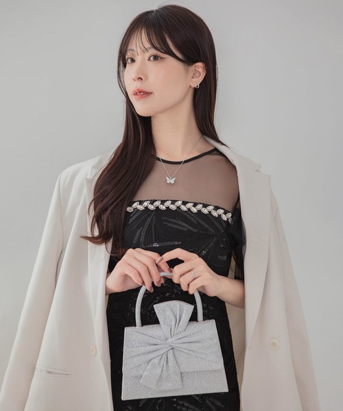 Leja(レジャ)の「【LEJA】グリッタービッグリボン2WAYハンドバッグ結婚式 パーティー 成人式 二次会 同窓会 お呼ばれ オケージョン 20代 30代(ハンドバッグ・レディース・シルバー・FREE)」の18枚目の写真