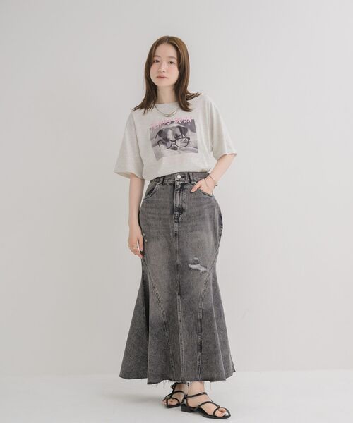 RETRO GIRL(レトロガール)の「【サイズ展開あり】裾フリンジマーメイドスカート(スカート・レディース・ブラック/ブルー・MEDIUM/LARGE)」の22枚目の写真