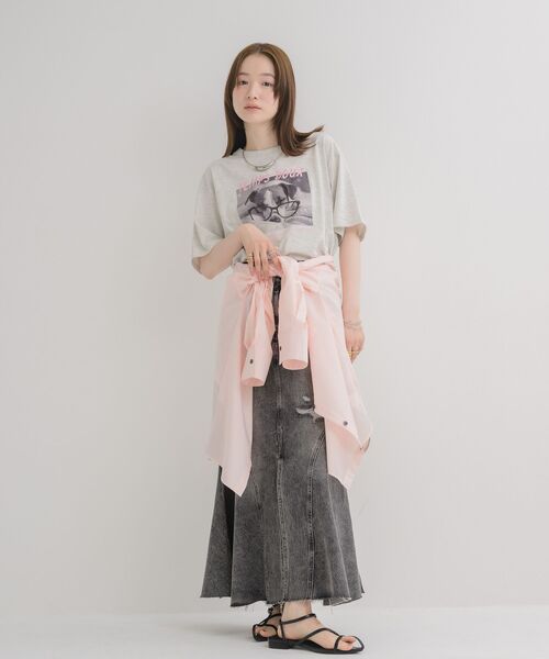 RETRO GIRL(レトロガール)の「【サイズ展開あり】裾フリンジマーメイドスカート(スカート・レディース・ブラック/ブルー・MEDIUM/LARGE)」の6枚目の写真