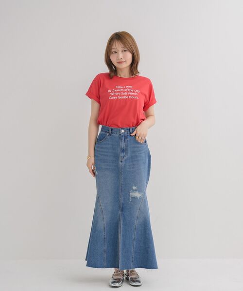 RETRO GIRL(レトロガール)の「【サイズ展開あり】裾フリンジマーメイドスカート(スカート・レディース・ブラック/ブルー・MEDIUM/LARGE)」の8枚目の写真