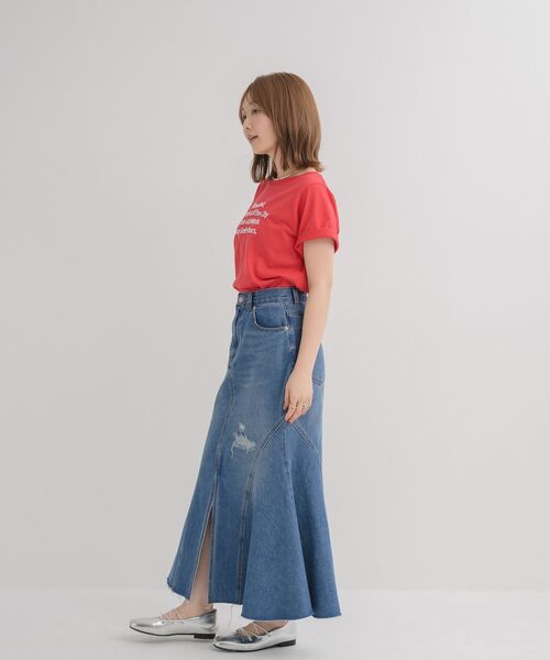 RETRO GIRL(レトロガール)の「【サイズ展開あり】裾フリンジマーメイドスカート(スカート・レディース・ブラック/ブルー・MEDIUM/LARGE)」の9枚目の写真