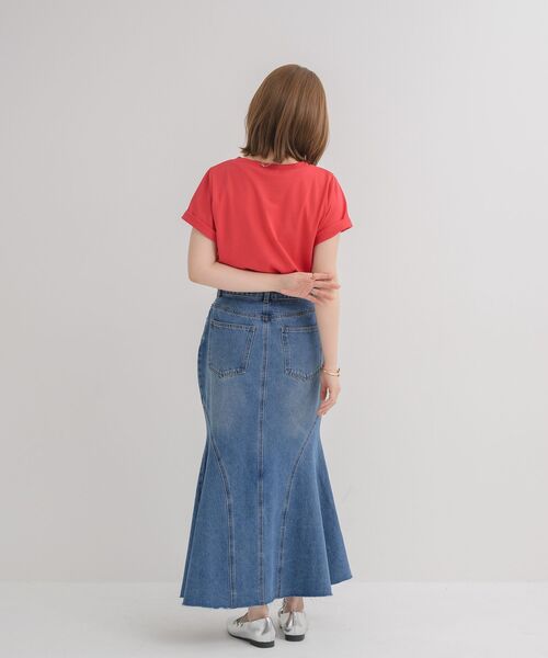 RETRO GIRL(レトロガール)の「【サイズ展開あり】裾フリンジマーメイドスカート(スカート・レディース・ブラック/ブルー・MEDIUM/LARGE)」の10枚目の写真
