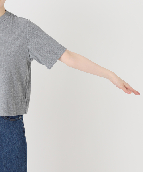 B.C STOCK(ベーセーストック)の「ウォッシャブル / ラインストーンTシャツ(Tシャツ/カットソー・レディース・ホワイト/ピンク/ネイビー/チャコールグレー・FREE)」の17枚目の写真
