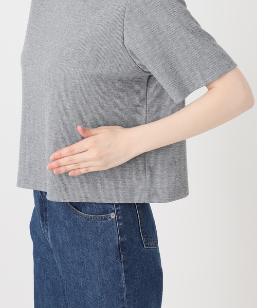 B.C STOCK(ベーセーストック)の「ウォッシャブル / ラインストーンTシャツ(Tシャツ/カットソー・レディース・ホワイト/ピンク/ネイビー/チャコールグレー・FREE)」の18枚目の写真