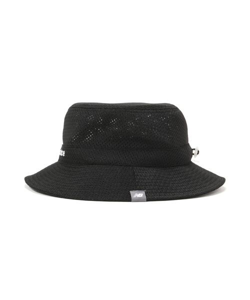 New Balance Golf（ニューバランスゴルフ）の「【new balance golf】ＭＥＳＨ　ＢＵＣＫＥＴ　ＨＡＴ（ハット・レディース・ホワイト/ブラック・FREE）」の4枚目の写真