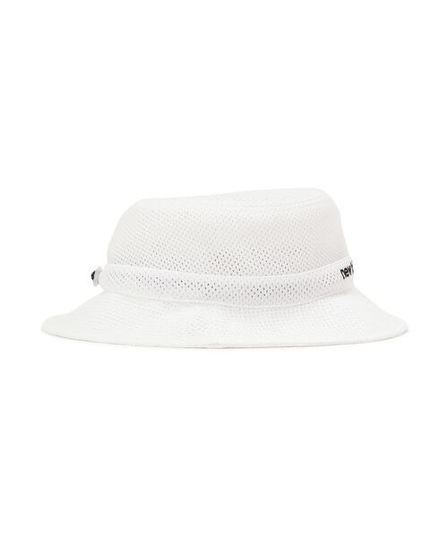 New Balance Golf（ニューバランスゴルフ）の「【new balance golf】ＭＥＳＨ　ＢＵＣＫＥＴ　ＨＡＴ（ハット・レディース・ホワイト/ブラック・FREE）」の10枚目の写真