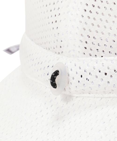 New Balance Golf（ニューバランスゴルフ）の「【new balance golf】ＭＥＳＨ　ＢＵＣＫＥＴ　ＨＡＴ（ハット・レディース・ホワイト/ブラック・FREE）」の13枚目の写真