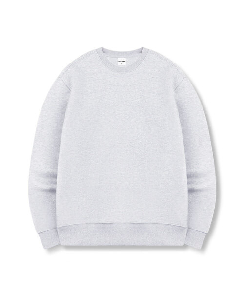 BASIC LABEL（ベーシックラベル）の「Ozz Oversized fit sweatshirt 5 Color [BLBM_2001]（スウェット・レディース・ブラック/ホワイト/ネイビー/アイボリー/グレー・SMALL/MEDIUM/LARGE/X-LARGE）」の2枚目の写真