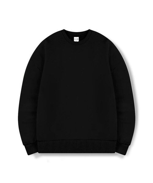 BASIC LABEL（ベーシックラベル）の「Ozz Oversized fit sweatshirt 5 Color [BLBM_2001]（スウェット・レディース・ブラック/ホワイト/ネイビー/アイボリー/グレー・SMALL/MEDIUM/LARGE/X-LARGE）」の3枚目の写真