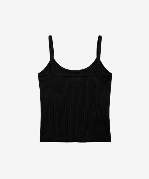BLACKPURPLE(ブラックパープル)の「バックレスリブノースリーブ_ブラック(Tシャツ/カットソー・レディース・ブラック・FREE)」の2枚目の写真