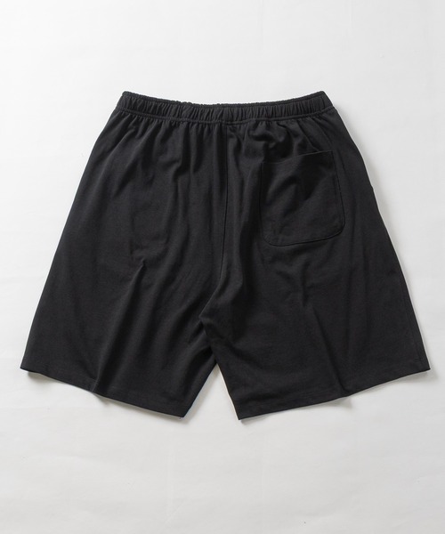 JOHN'S CLOSET(ジョンズクローゼット)の「【31】ドライコットン天竺 ワンポイントロゴ ショーツ/ハーフパンツ(スウェットパンツ・メンズ・ブラック/チャコールグレー・MEDIUM/LARGE)」の5枚目の写真