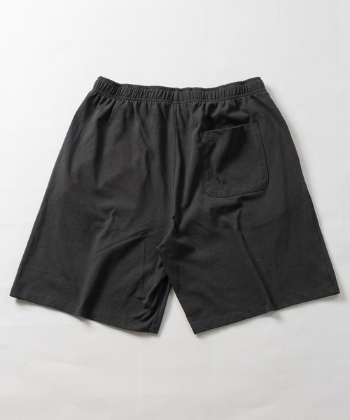JOHN'S CLOSET(ジョンズクローゼット)の「【31】ドライコットン天竺 ワンポイントロゴ ショーツ/ハーフパンツ(スウェットパンツ・メンズ・ブラック/チャコールグレー・MEDIUM/LARGE)」の3枚目の写真
