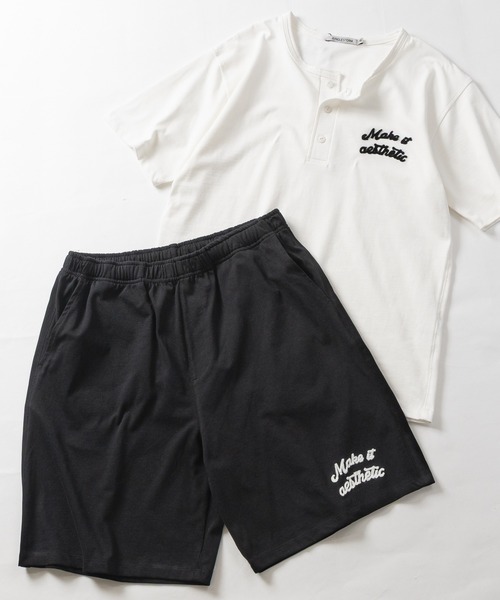 JOHN'S CLOSET(ジョンズクローゼット)の「【31】ドライコットン天竺 ワンポイントロゴ ショーツ/ハーフパンツ(スウェットパンツ・メンズ・ブラック/チャコールグレー・MEDIUM/LARGE)」の17枚目の写真