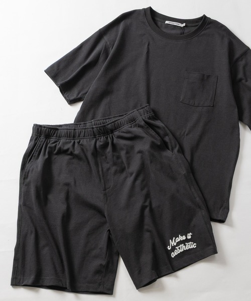 JOHN'S CLOSET(ジョンズクローゼット)の「【31】ドライコットン天竺 ワンポイントロゴ ショーツ/ハーフパンツ(スウェットパンツ・メンズ・ブラック/チャコールグレー・MEDIUM/LARGE)」の21枚目の写真