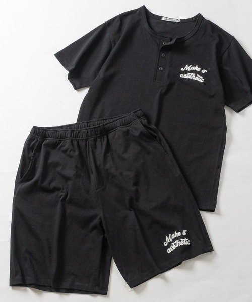 JOHN'S CLOSET(ジョンズクローゼット)の「【31】ドライコットン天竺 ワンポイントロゴ ショーツ/ハーフパンツ(スウェットパンツ・メンズ・ブラック/チャコールグレー・MEDIUM/LARGE)」の16枚目の写真