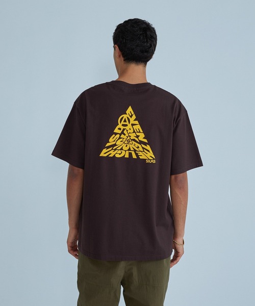 SILAS(サイラス)の「TRIANGLE S/S TEE(Tシャツ/カットソー・メンズ・アッシュ/ブラウン/ブラック・XL/L/M)」の1枚目の写真